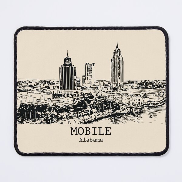 Aperçu de l'œuvre Mobile - Alabama créée et vendue par Lakeric Cityscapes.
