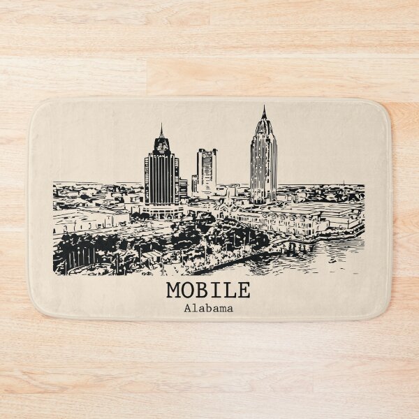 Aperçu de l'œuvre Mobile - Alabama créée et vendue par Lakeric Cityscapes.