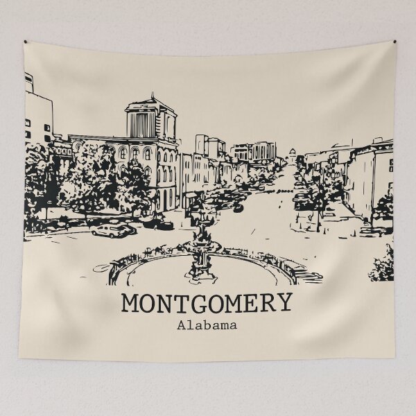 Artikelvorschau, Montgomery - Alabama entworfen und verkauft von Lakeric Cityscapes.