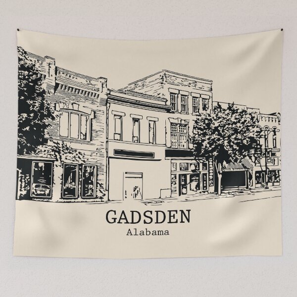 Item preview, Gadsden - Alabama designed and sold by Lakeric Cityscapes.