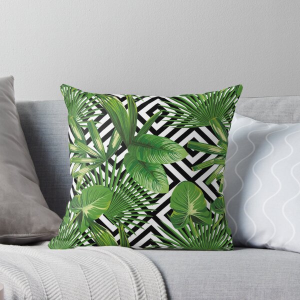 Item preview, Exotic Philodendrum, Raphis, Fan Palm,Tropical Plant Abstract Geometric Jungle Floral designed and sold by RetroMaggie.