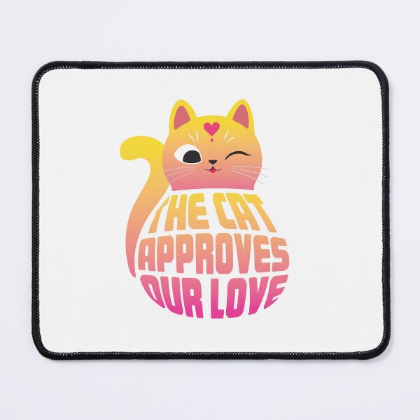 Item preview, Cat Approves Our Love Valentine designed and sold by Cat Quotes.