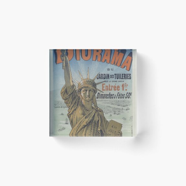 Item preview, Statue of Liberty Advertisement Poster (1878) designed and sold by 19th Century in Color.