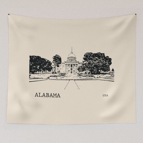 Item preview, Alabama State USA designed and sold by Lakeric Cityscapes.