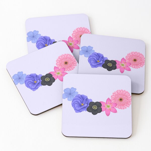 Item preview, Omnisexual pride flag watercolor flowers pattern designed and sold by Fridayscorner.