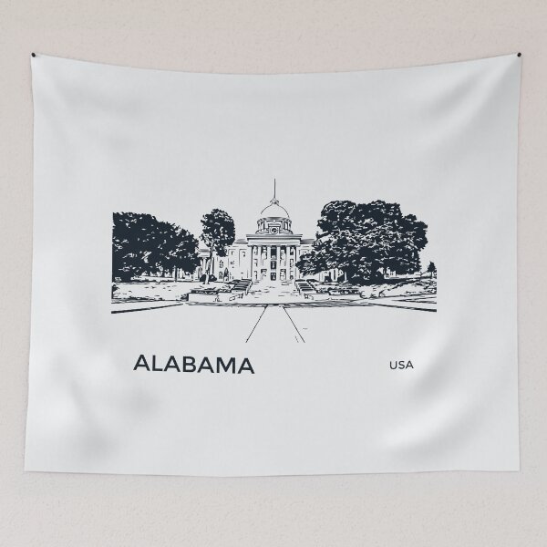 Item preview, Alabama State USA designed and sold by Lakeric Cityscapes.