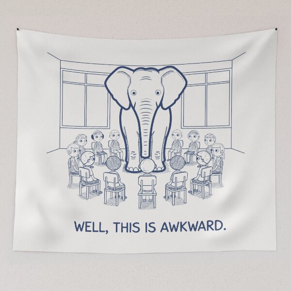 Item preview, Awkward Elephant in the Room  designed and sold by CamaleonDesigns.