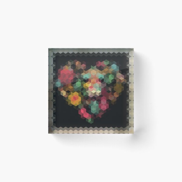 Item preview, Geometric patchwork, heart designed and sold by fuzzyfox.