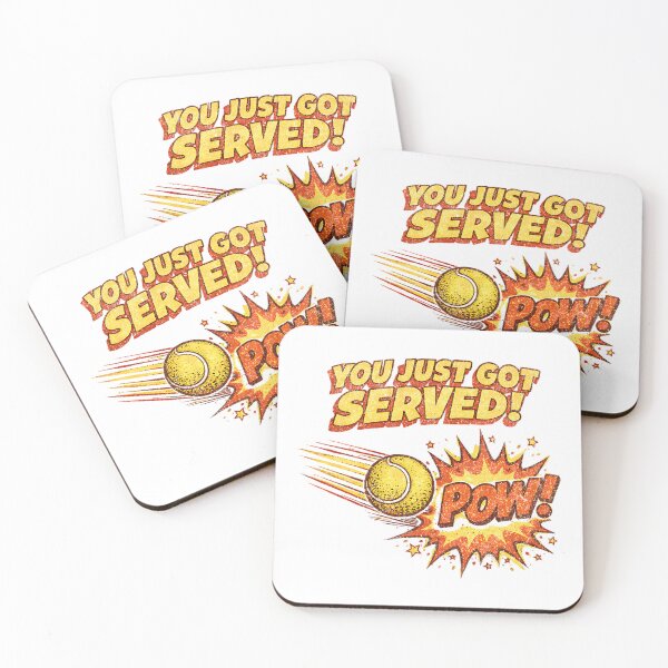 Item preview, You Just Got Served - Funny Retro Comic Tennis designed and sold by Tee Nook.