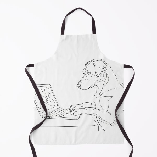 Item preview, Dog using a laptop. designed and sold by Losancestros.