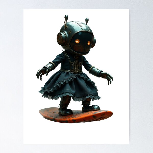 Item preview, Tiny Victorian Robot - Gothic Steampunk Charm designed and sold by SpektroDesign.