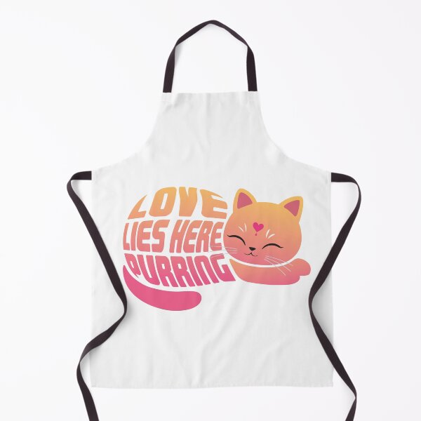 Item preview, Love Lies Here Purring designed and sold by Cat Quotes.