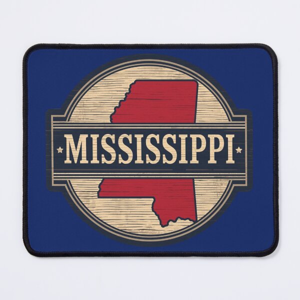 Item preview, Mississippi badge with map design designed and sold by Rue Market.