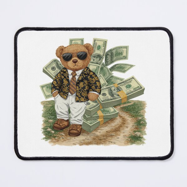 Item preview, Wealthy Teddy Bear with Cash Money designed and sold by TeeARTHY.