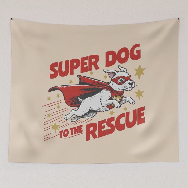 Item preview, Super Dog To The Rescue Cartoon Animal designed and sold by NosandEdgy.