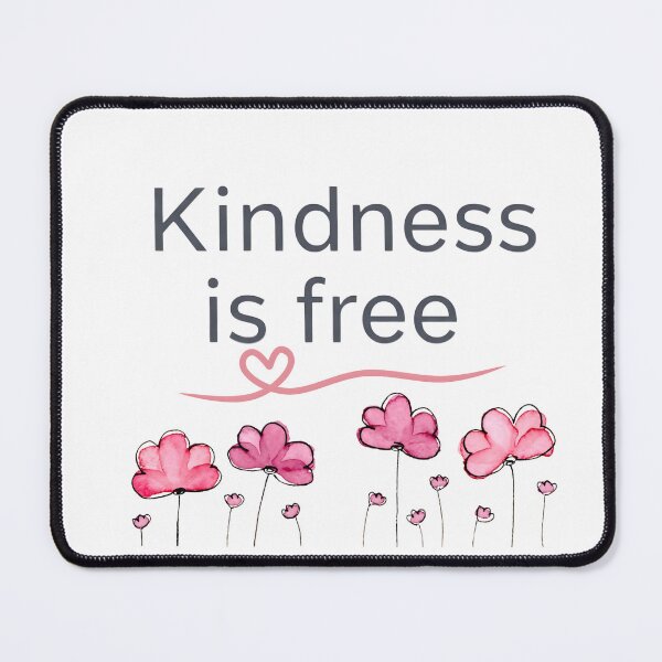 Item preview, Kindness is Free Minimalist Floral Watercolor Design designed and sold by VibranPalette.