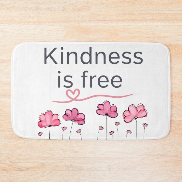 Item preview,  Kindness is Free Minimalist Floral Watercolor Design designed and sold by VibranPalette.