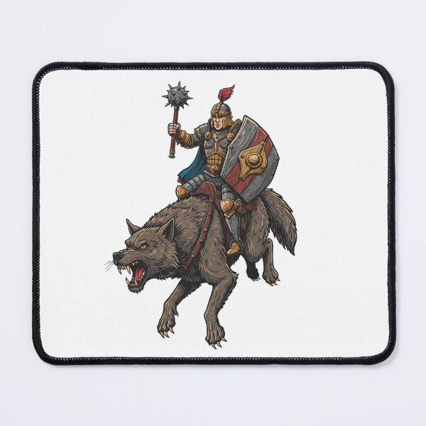 Item preview, Fantasy Knight Riding Giant Dire Wolf designed and sold by TeeARTHY.