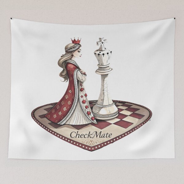 Item preview, checkmate A King and Queen chess  designed and sold by GogoGrove.