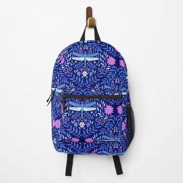 Item preview, Floral Dragonflies - Dark Blue designed and sold by monitdesign.