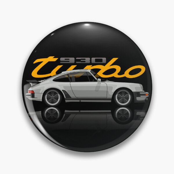 Artikelvorschau, 930 Turbo Retro Silber mit Spiegelung Illustration entworfen und verkauft von blackdogshop.