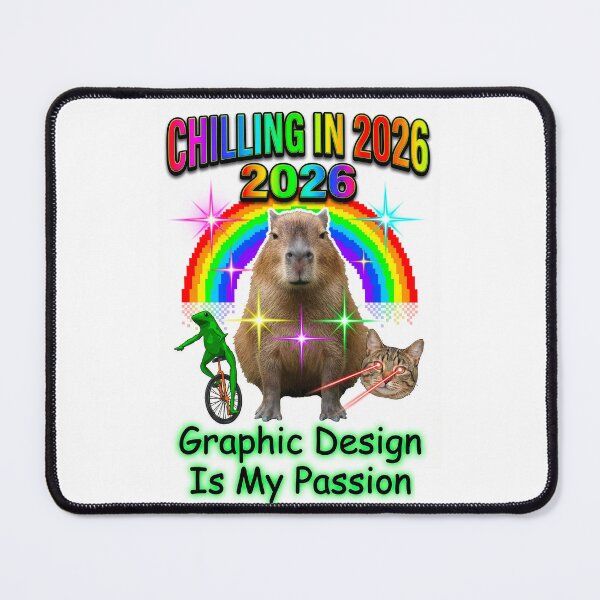 Item preview, Funny Capybara Graphic Design Is My Passion Meme designed and sold by WAMTEES.