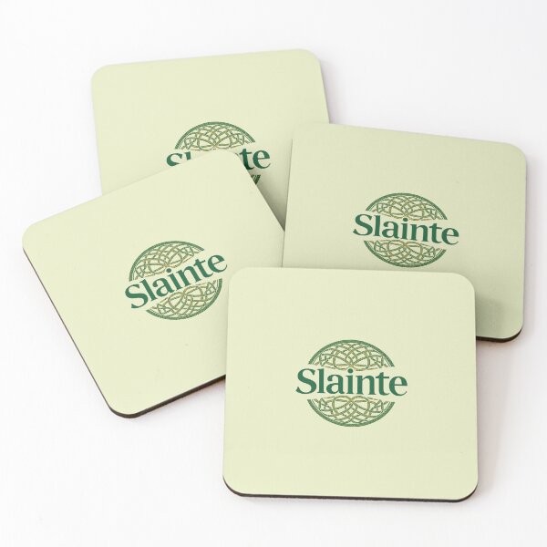 Item preview, Slainte logo featuring Celtic knot design in green designed and sold by Rue Market.