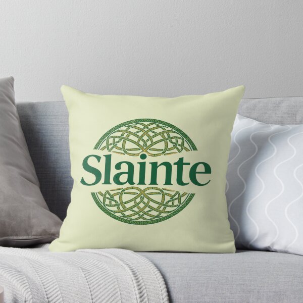 Item preview, Slainte logo featuring Celtic knot design in green designed and sold by Rue Market.