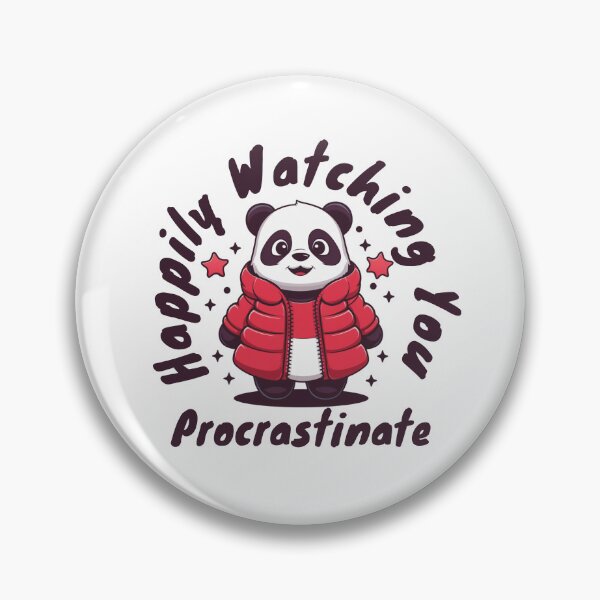 Item preview, Cute Panda Watching You Procrastinate designed and sold by wingstar.