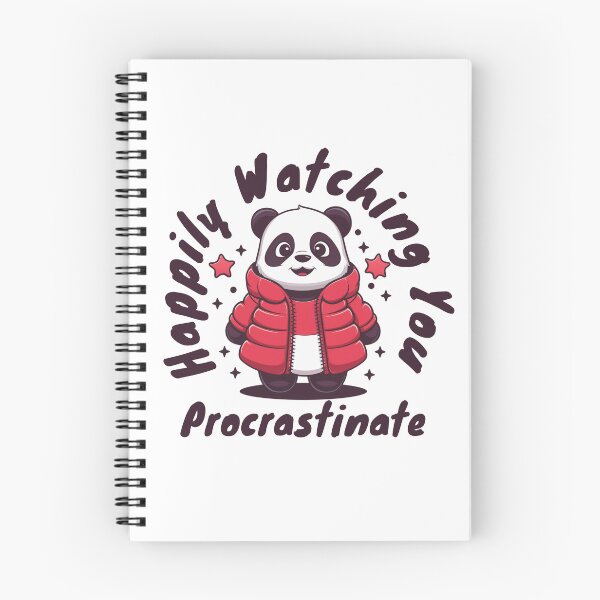 Item preview, Cute Panda Watching You Procrastinate designed and sold by wingstar.