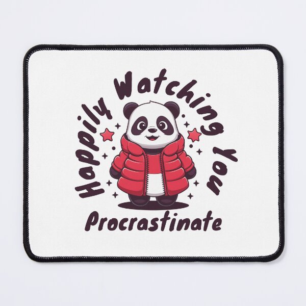 Item preview, Cute Panda Watching You Procrastinate designed and sold by wingstar.