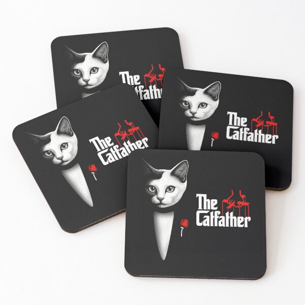 Item preview, The Catfather – Mafia Cat with Rose designed and sold by Cat Quotes.