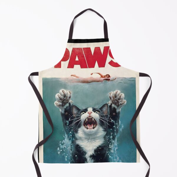 Item preview, PAWS Cat Attack Graphic Tee – Funny Underwater Tuxedo Cat designed and sold by Cat Quotes.