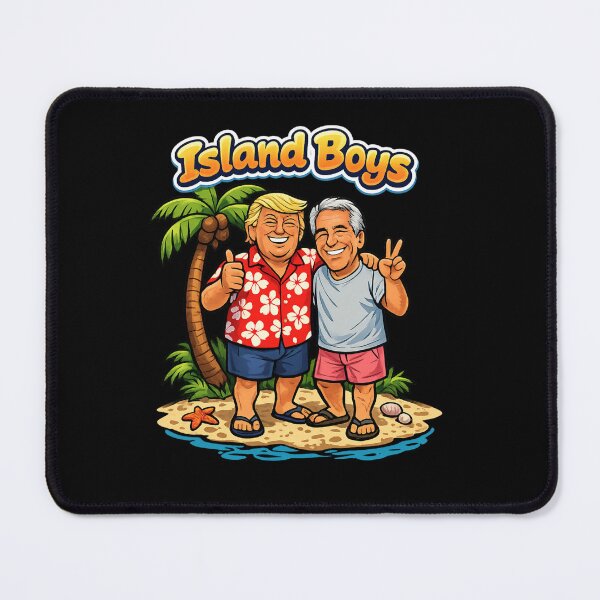 Item preview, Island Boys – Satirical Trump & Epstein Vacation Cartoon designed and sold by Sonic Nova Studios.