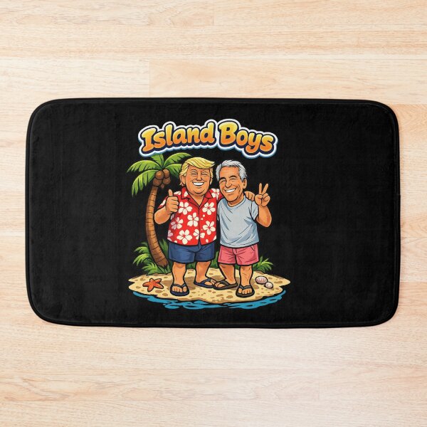 Item preview, Island Boys – Satirical Trump & Epstein Vacation Cartoon designed and sold by Sonic Nova Studios.