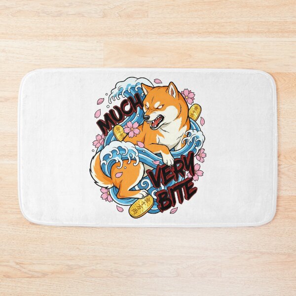 Item preview, Angry Shiba Inu Waves Gold Coin  designed and sold by Tong4130.