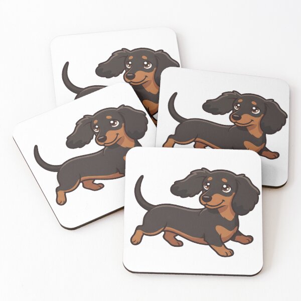 Item preview, Cute Happy Dachshund Smiling Wiener Dog Art designed and sold by OskarCreates.