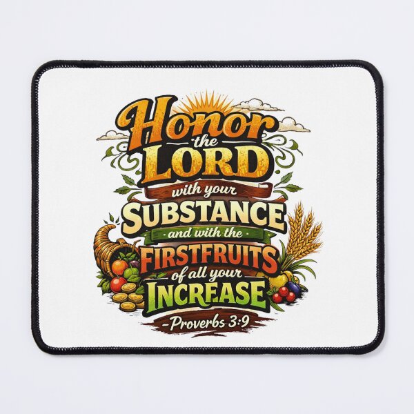 Item preview, Honor the LORD with your SUBSTANCE and with the FIRSTFRUITS of all your INCREASE - Proverbs 3:9 designed and sold by Faithloveshop.