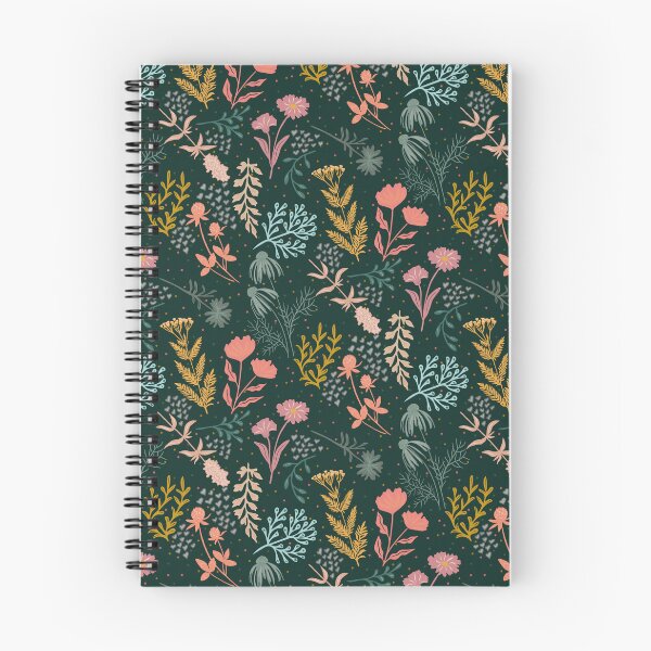 Item preview, Floral meadow with tossed flowers on green background designed and sold by MoonGirlDes000.