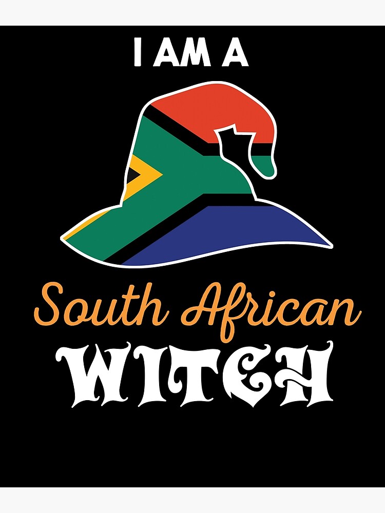 "Witch Halloween South African Flag" Art Print by countryflags Redbubble