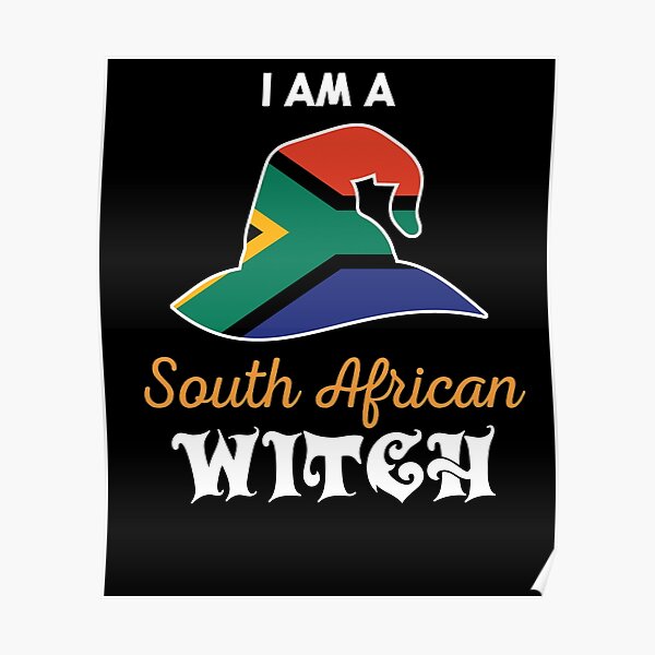 "Witch Halloween South African Flag" Poster by countryflags Redbubble
