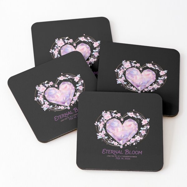 Item preview, Eternal Bloom: Geometric Crystal Heart & Cherry Blossoms designed and sold by positivitymed.