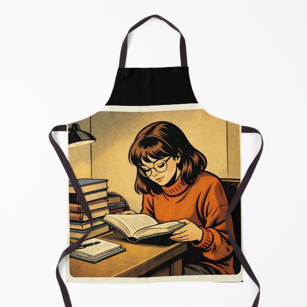 Item preview, Book Lover Lofi Girl – Late Night Desk Reading – gift for book lovers • Retro Comics • Vintage Halftone designed and sold by JacobKAurumhead.