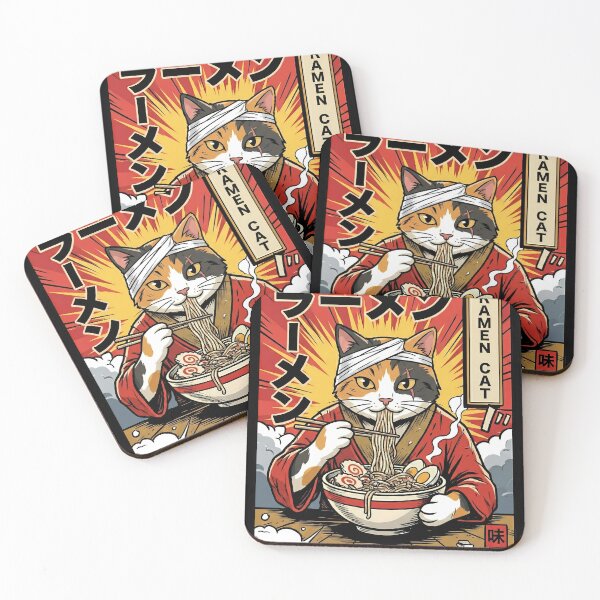 Item preview, Popart Japanese Ramen Cat Noodle Lover designed and sold by k3rstman1.
