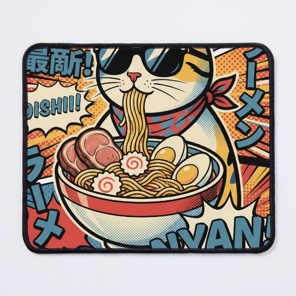 Item preview, Popart Cat Ramen Noodles Japanese Comic Aesthetic designed and sold by k3rstman1.