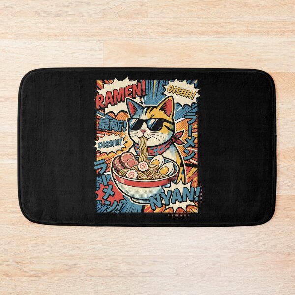 Item preview, Popart Cat Ramen Noodles Japanese Comic Aesthetic designed and sold by k3rstman1.