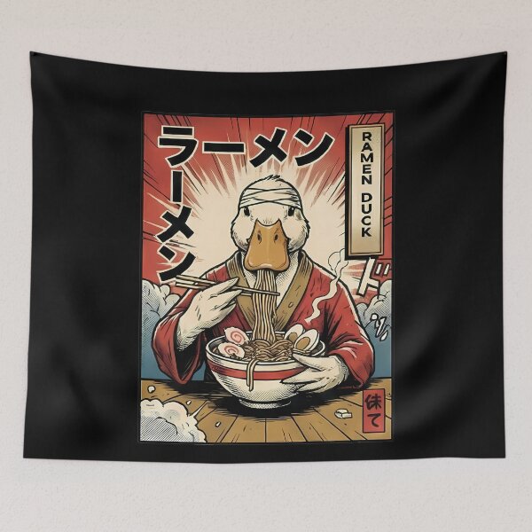 Item preview, Ramen Duck Japanese Popart Noodle Lover designed and sold by k3rstman1.