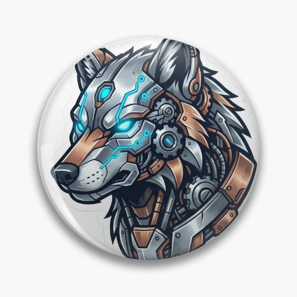Item preview, Neon Cyberpunk Wolf Head Future Beast designed and sold by moul-solde.