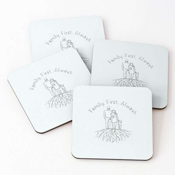 Item preview, Family First Always – Minimalist One Line Family Art with Roots designed and sold by wanado.