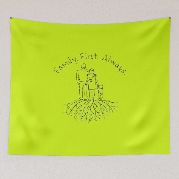 Item preview, Family First Always – Minimalist One Line Family Art with Roots designed and sold by wanado.
